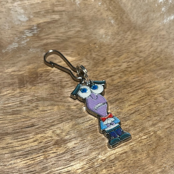 Disney Pixar Inside Out Fear Emotion Charm with Spring Hook - Picture 3 of 7